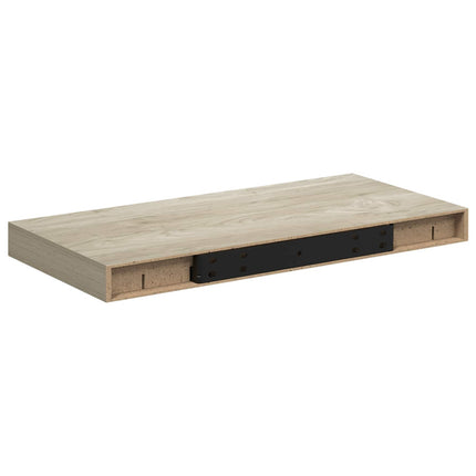 væghylder 4 stk. 50x23,5x3,8 cm MDF egetræsfarve