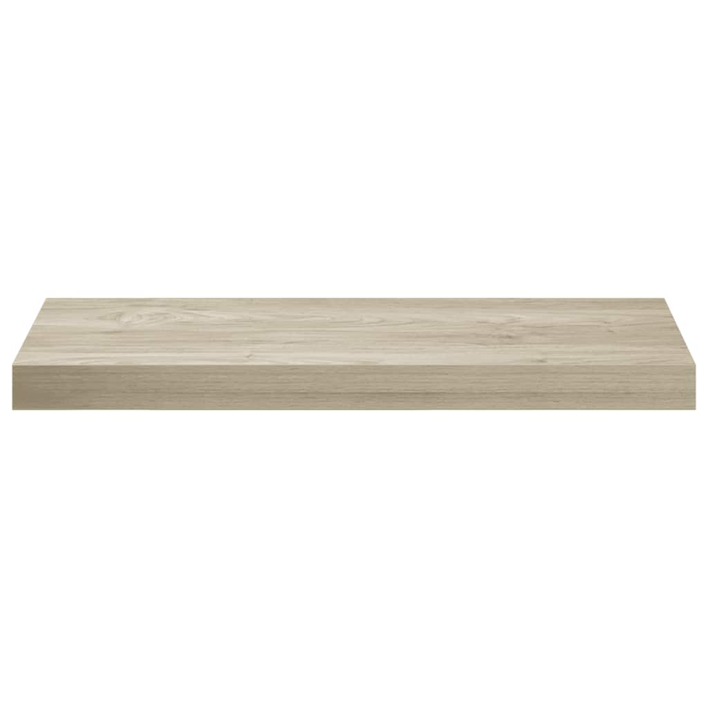 væghylder 4 stk. 60x23,5x3,8 cm MDF egetræsfarve