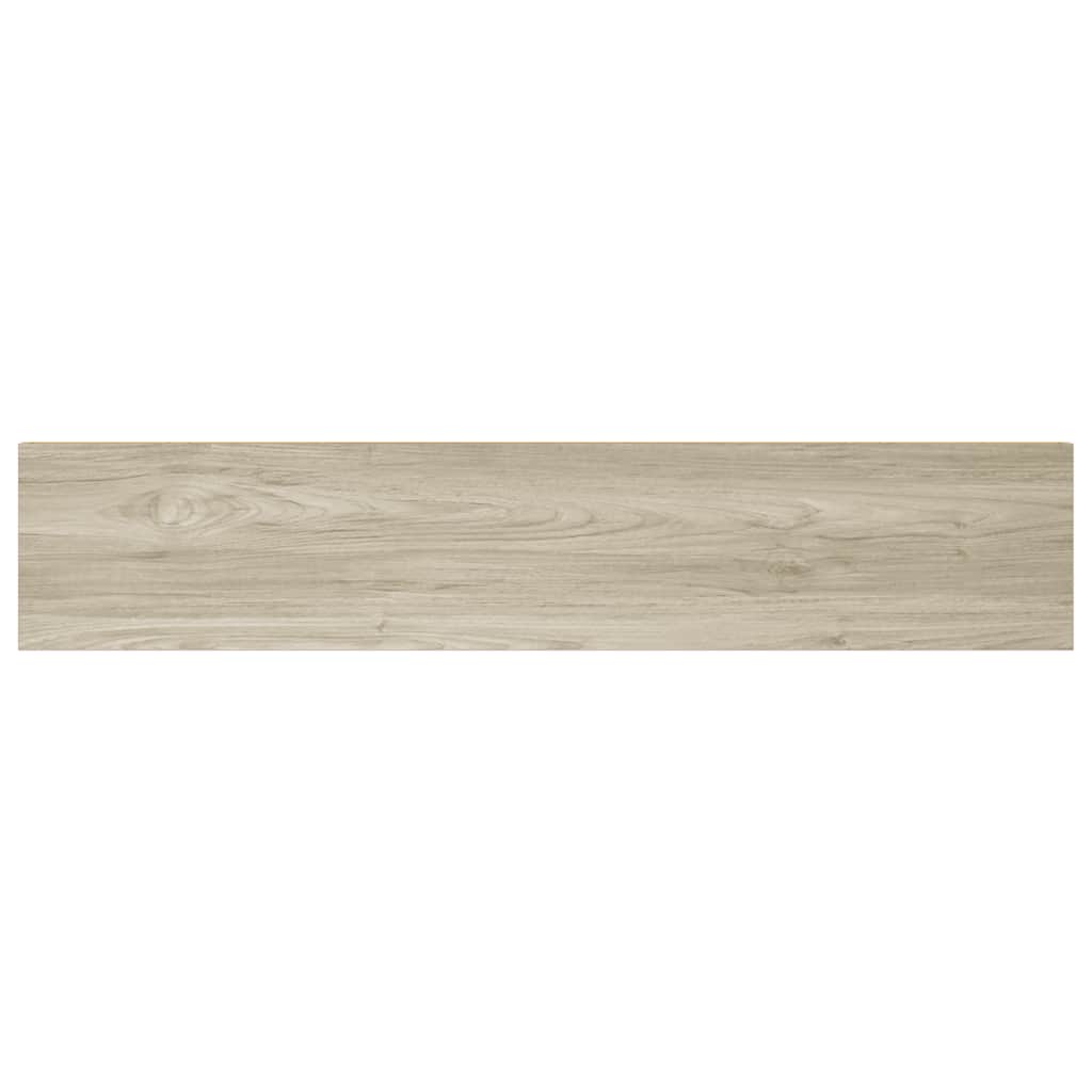 væghylder 2 stk. 120x23,5x3,8 cm MDF egetræsfarve