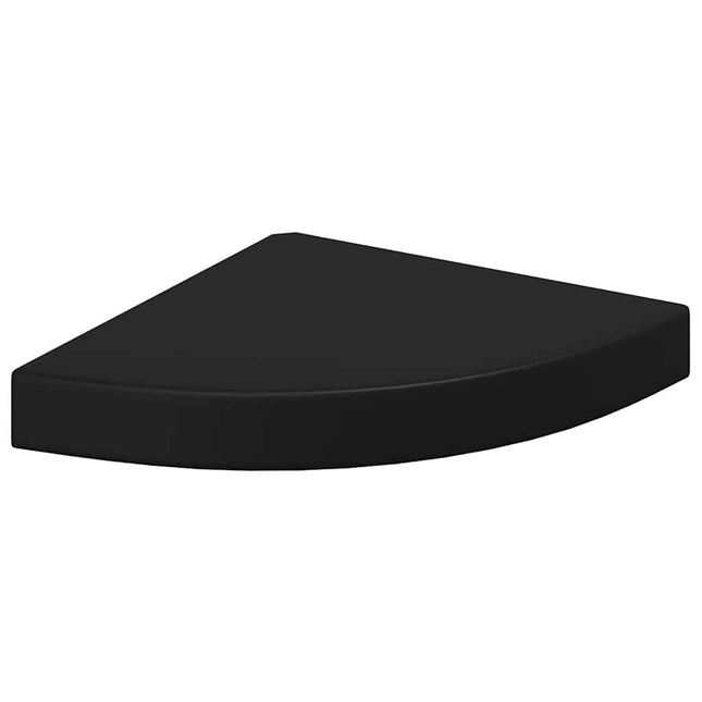 hjørnehylde 25x25x3,8 cm MDF sort