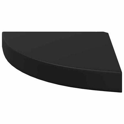 hjørnehylder 4 stk. 25x25x3,8 cm MDF sort