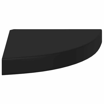 hjørnehylder 4 stk. 25x25x3,8 cm MDF sort