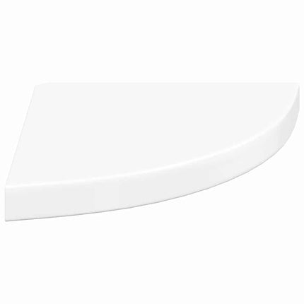 hjørnehylde 35x35x3,8 cm MDF hvid højglans