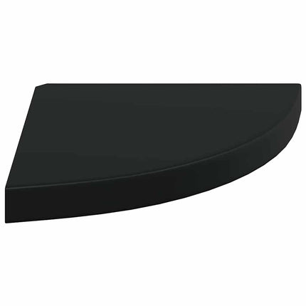 hjørnehylder 2 stk. 35x35x3,8 cm MDF sort
