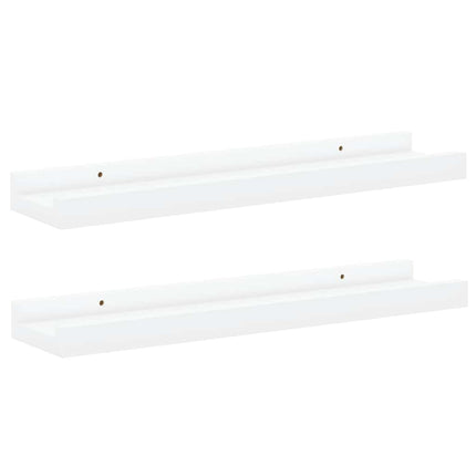 gallerihylder 2 stk. 40x9x3 cm MDF hvid