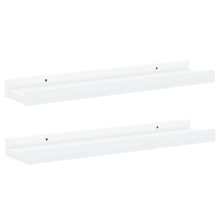 gallerihylder 2 stk. 40x9x3 cm MDF hvid