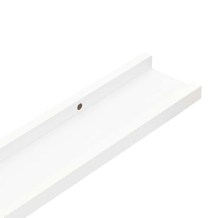 gallerihylder 2 stk. 80x9x3 cm MDF hvid