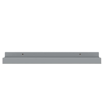 gallerihylder 2 stk. 40x9x3 cm MDF grå