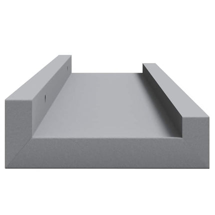 gallerihylder 2 stk. 40x9x3 cm MDF grå