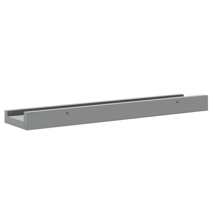 gallerihylder 2 stk. 40x9x3 cm MDF grå