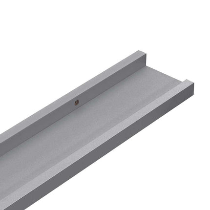 gallerihylder 2 stk. 60x9x3 cm MDF grå