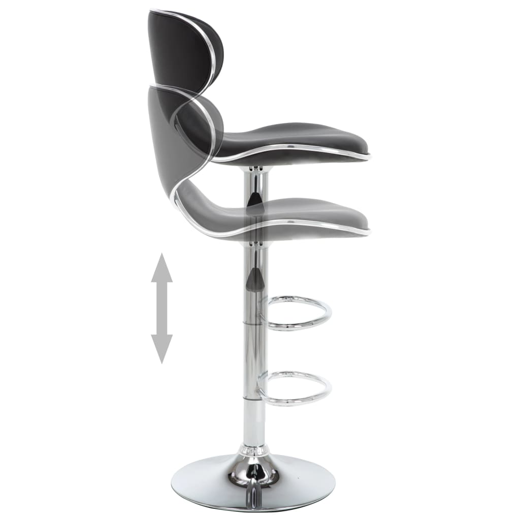 barstole 2 stk. kunstlæder sort