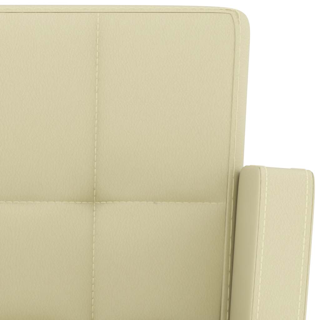 barstole 2 stk. kunstlæder cremefarvet