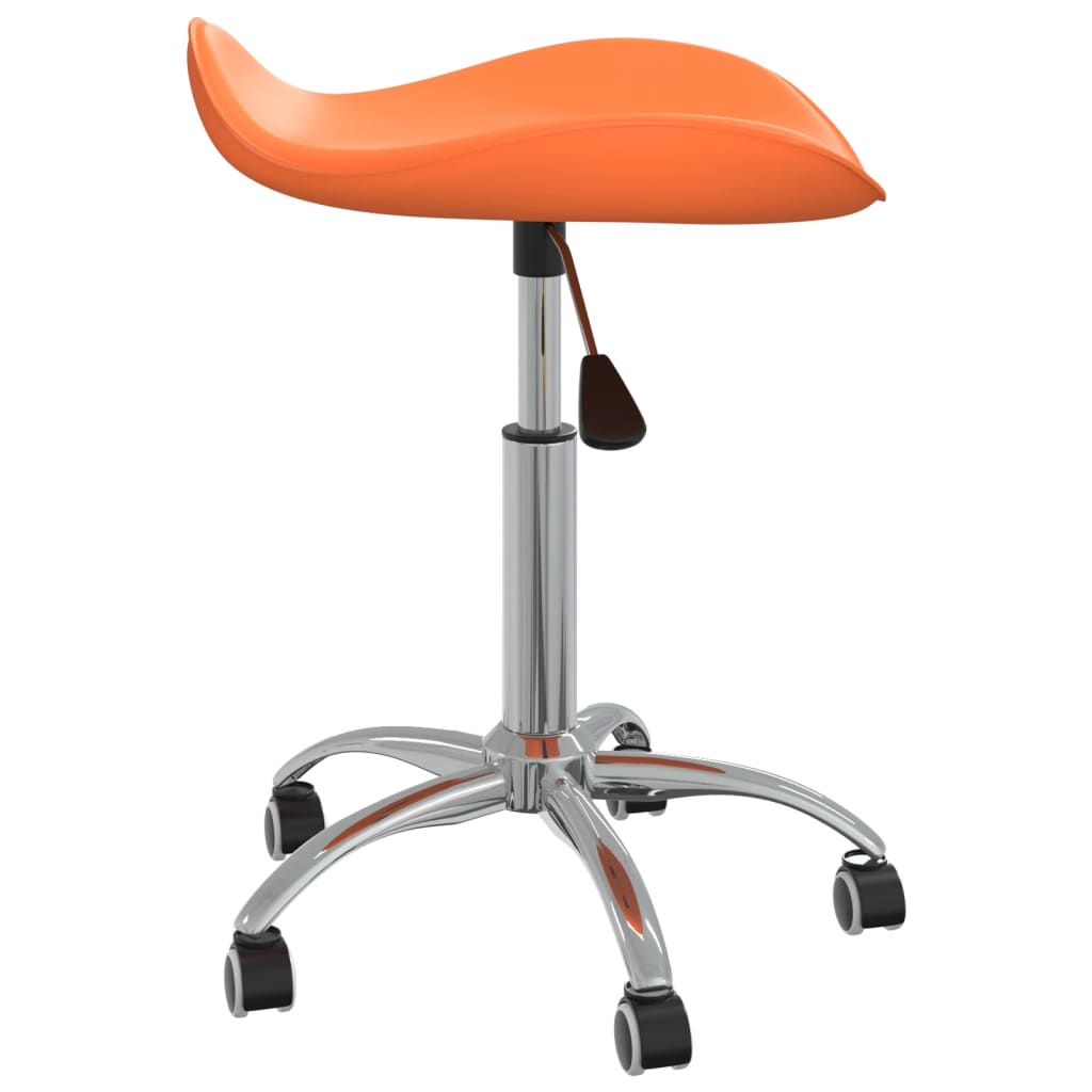 salonstol kunstlæder orange