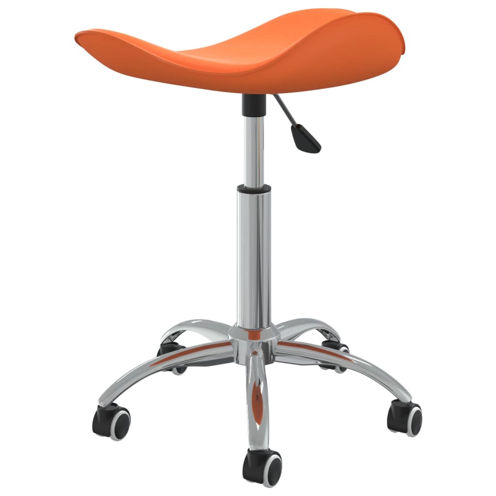 salonstol kunstlæder orange