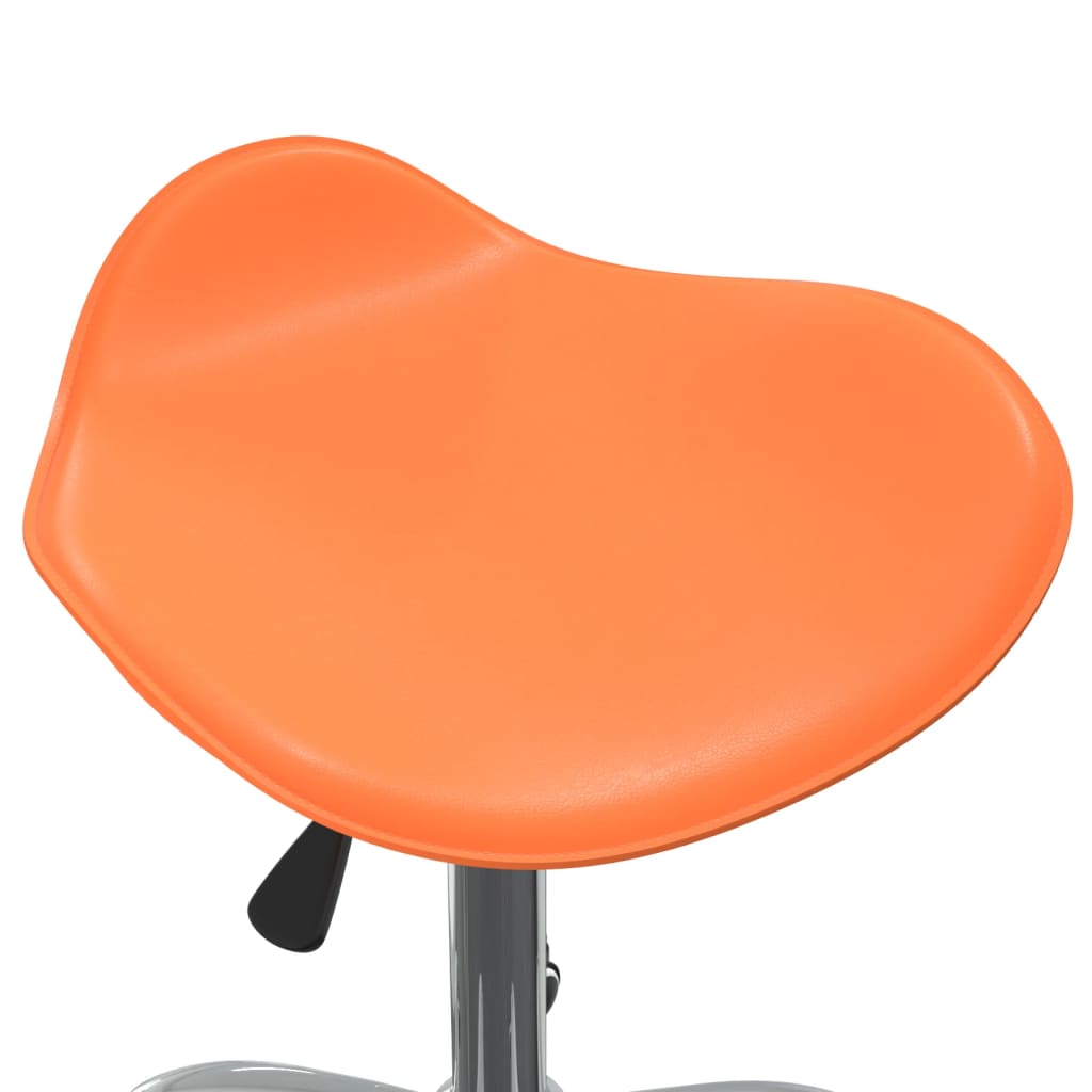 salonstol kunstlæder orange