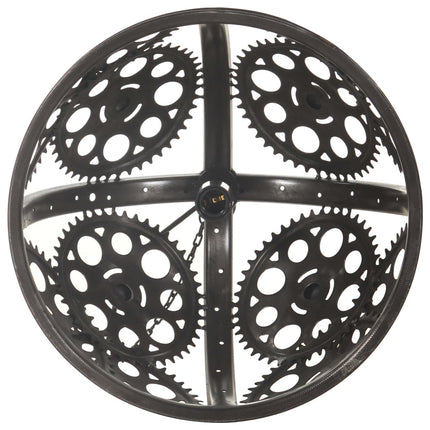 industriel loftlampe med kæde og hjul 45 cm E27