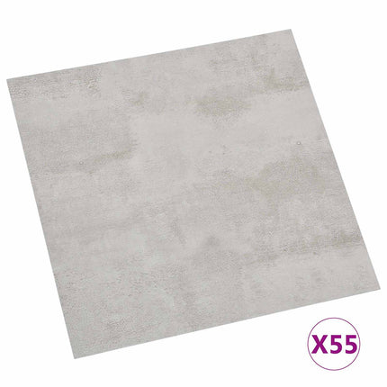 Gulvplanker 5,11 m² 55 pcs PVC Grå og Lys Grå