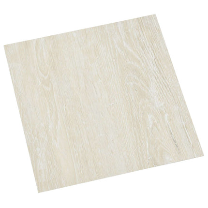 Gulvplanker 5,11 m² 55 pcs PVC Cremehvid