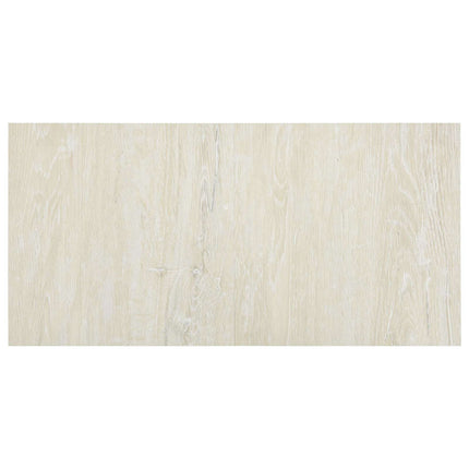 Gulvplanker 5,11 m² 55 pcs PVC Cremehvid