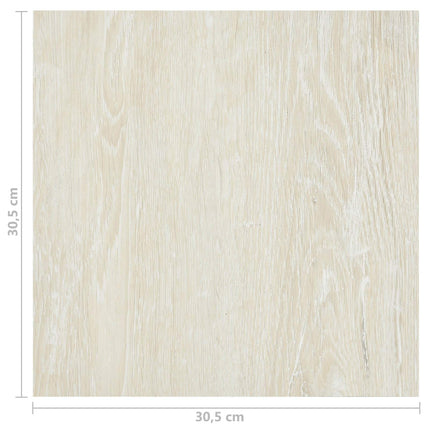 Gulvplanker 5,11 m² 55 pcs PVC Cremehvid