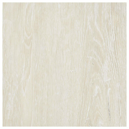 Gulvplanker 5,11 m² 55 pcs PVC Cremehvid