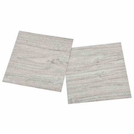 Gulvplanker 5,11 m² 55 pcs PVC Grå og Træ