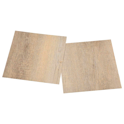 Gulvplanker 5,11 m² 55 pcs PVC Lys Grå, Mørk Brun