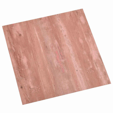 Gulvplanker 55 pcs Rød 5,11 m² PVC