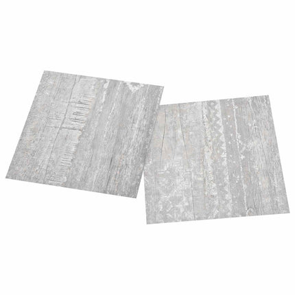 Gulvplanker 5,11 m² 55 pcs PVC Lys Grå og Hvid
