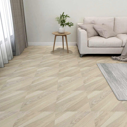 Gulvplanker 55 pcs Beige 5,11 m² PVC