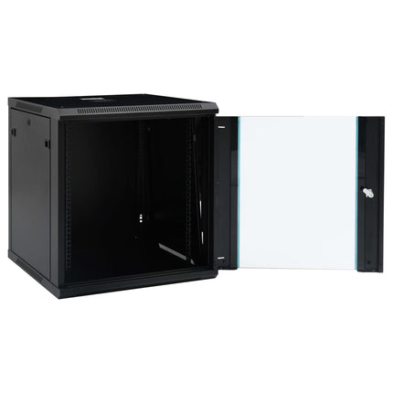 væghængt netværksskab 12U IP20 19" 600x600x640 mm