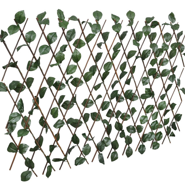 pilehegn med espalier 5 stk. med kunstige blade 180x30 cm