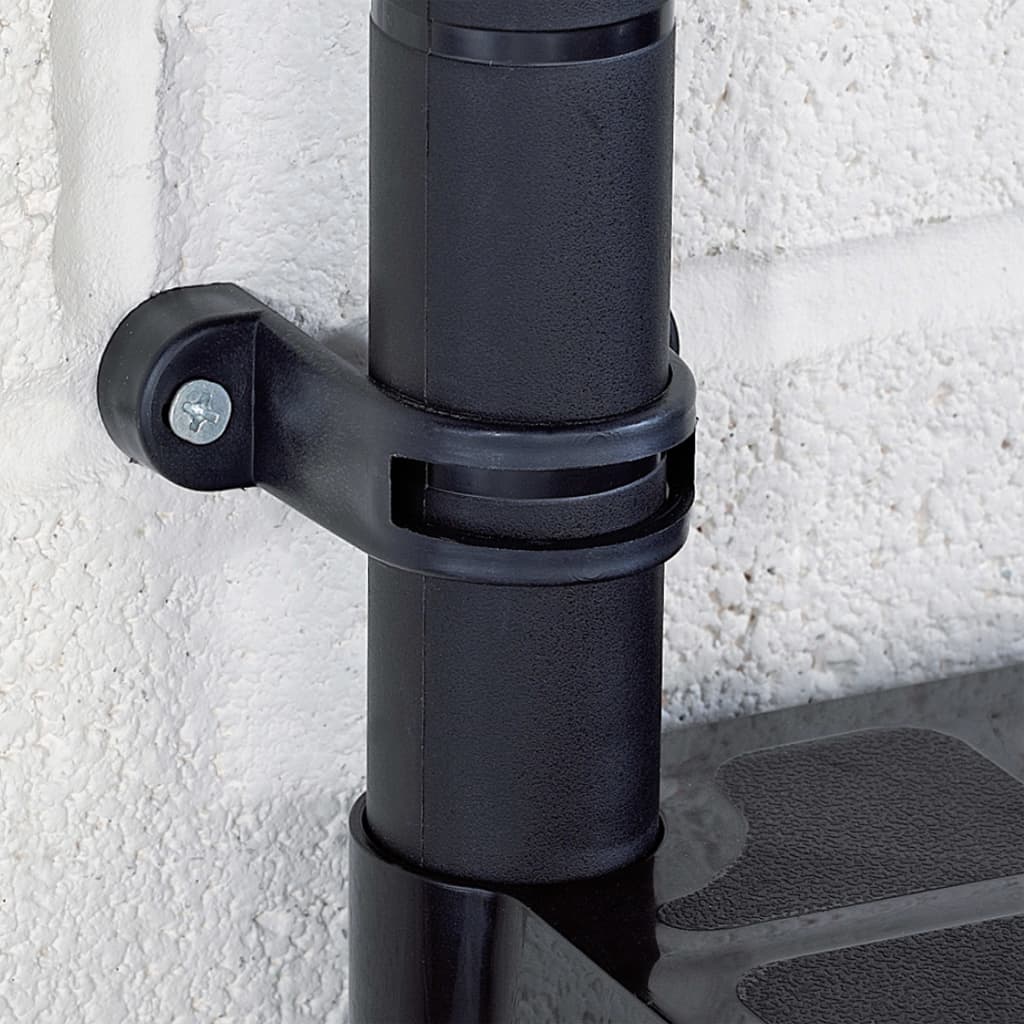 opbevaringsreol 4 hylder 61x30,5x130 cm plastik sort