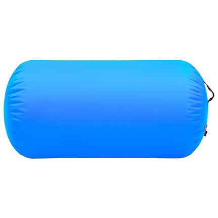 oppustelig gymnastikrulle med pumpe 120x90 cm PVC blå