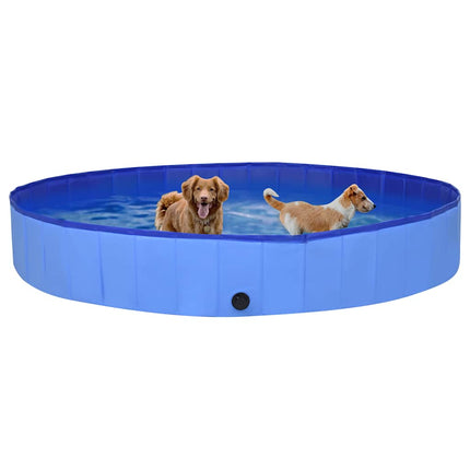 foldbart hundebassin 300x40 cm PVC blå