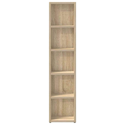 CD-reoler 2 stk. 21x16x93,5 cm spånplade sonoma-eg
