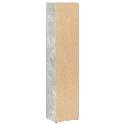 CD-reoler 2 stk. 21x16x93,5 cm spånplade betongrå