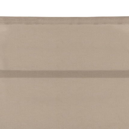 liggestol textilene og aluminium cremefarvet
