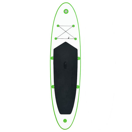 oppusteligt paddleboard grøn og hvid