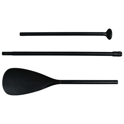 oppusteligt paddleboardsæt 305x76x15 cm sort