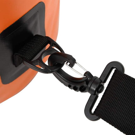 vandtæt tørpose m. lynlås 30 l PVC orange