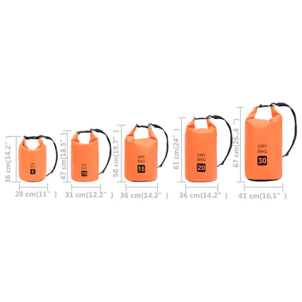 tørpose 15 l PVC orange