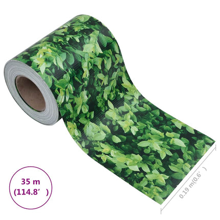 privatlivsliste PVC 35x0,19 m grøn