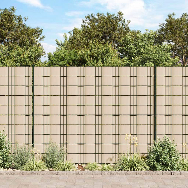 privatlivslister PVC 140x0,19 m cremefarvet