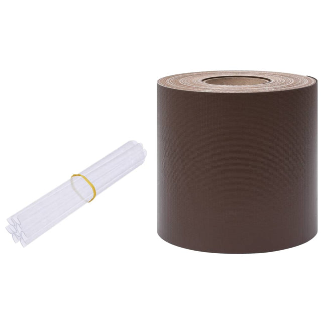 privatlivsliste PVC 35x0,19 m brun