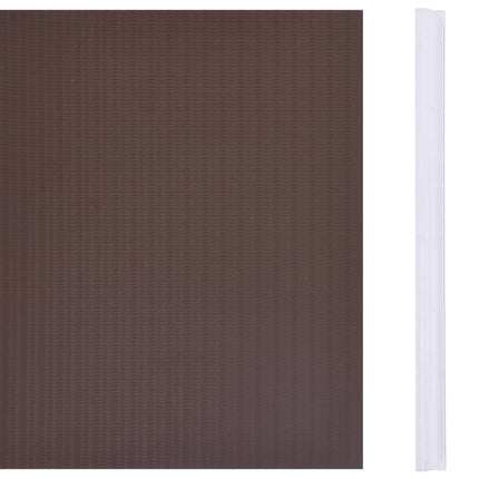 haveskærm 35x0,19 m PVC brun