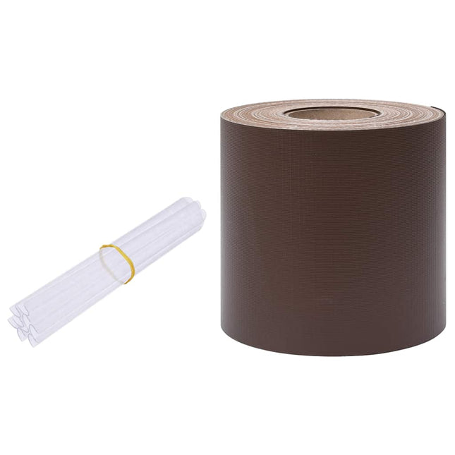 privatlivsliste PVC 70x0,19 m brun