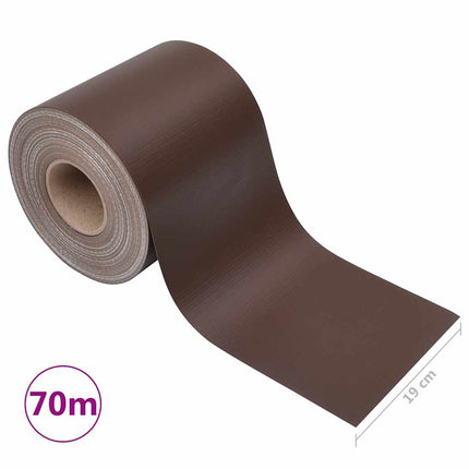 haveskærm 70x0,19 m PVC brun