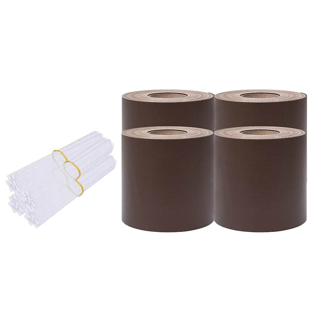 privatlivslister PVC 140x0,19 m brun